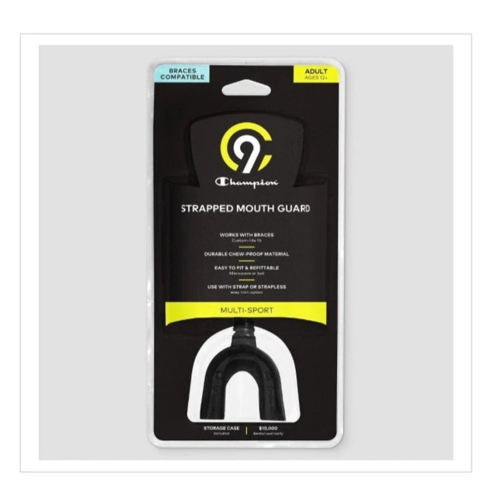 C9 Champion Strap Mouthguard - Black (Youth)